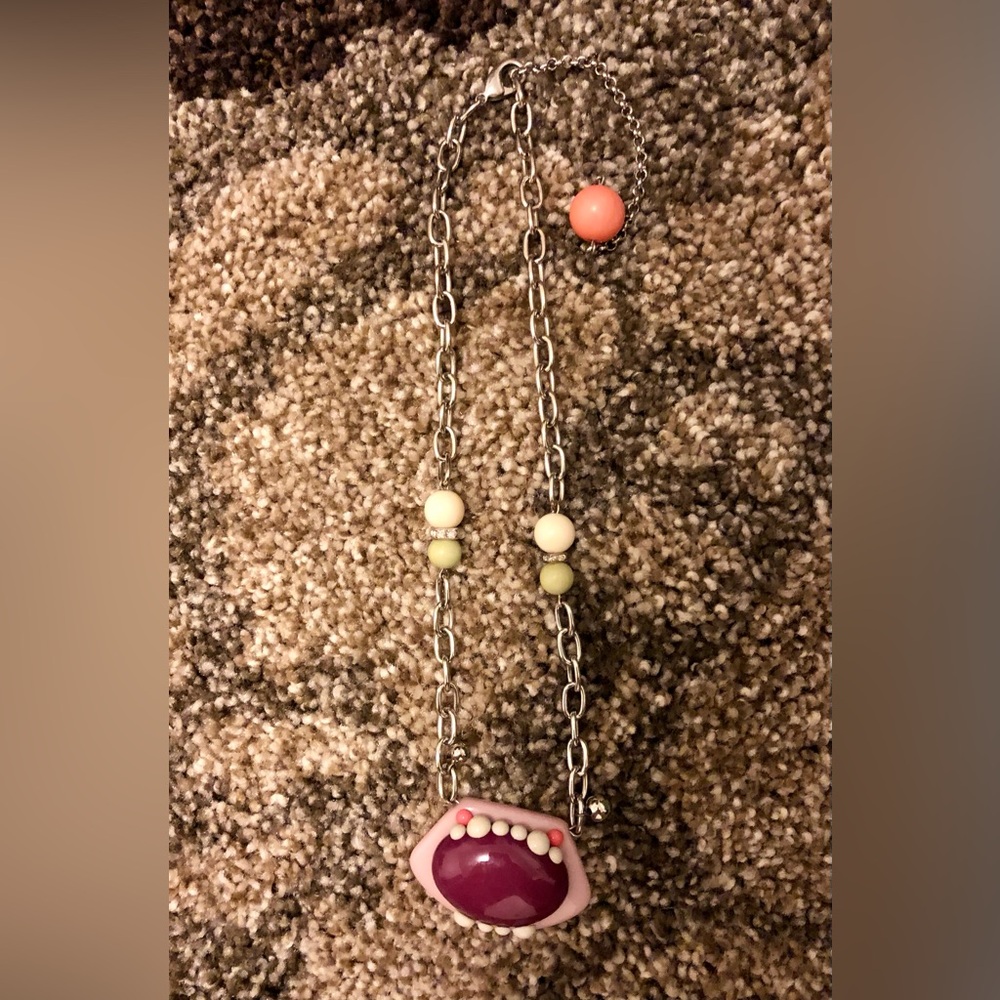 NoM NoM monster STrAnGe DeLiGhTs TT necklace mouth/teeth Tarina tarantino - Picture 5 of 13